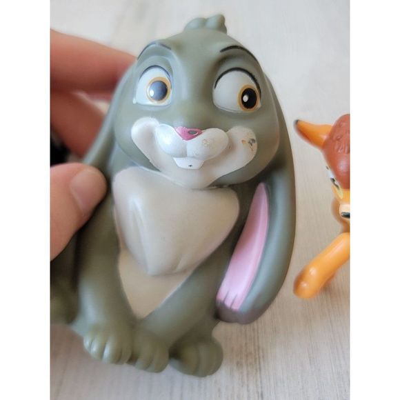 Disney rabbit Thumper skunk flower toy playset Bambi toy figure - Picture 6 of 13